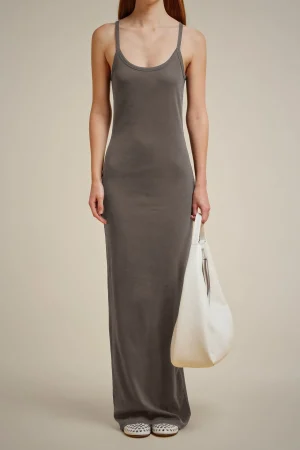 Shop Liviana conti Abito Grigio Chiaro Melang | Nero