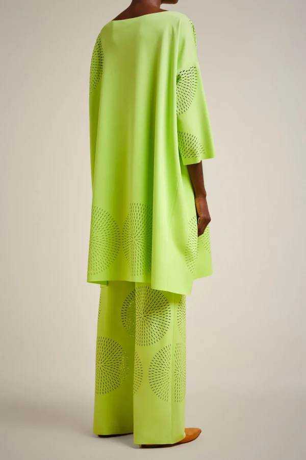Fashion Liviana conti Abito Notte | Cyber Lime | Nero