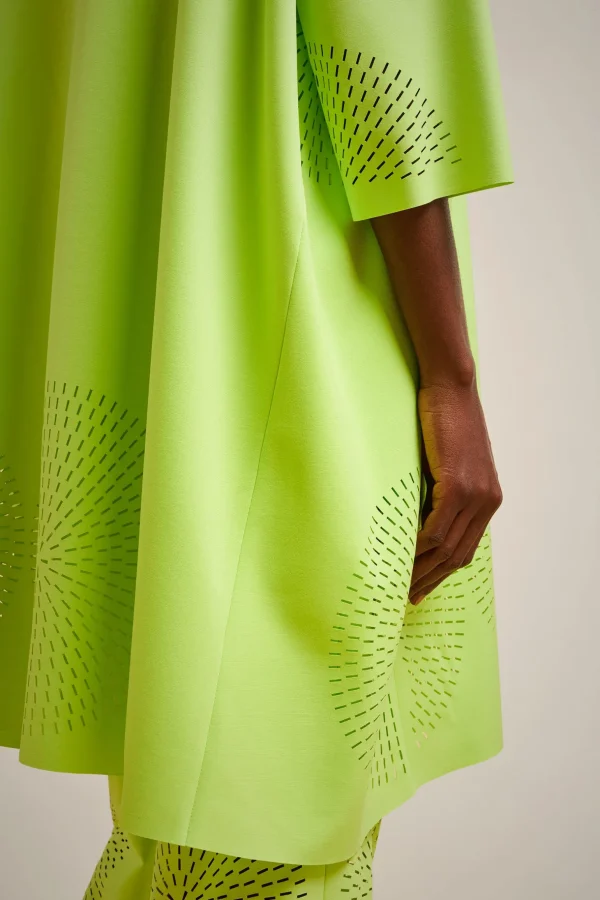 Fashion Liviana conti Abito Notte | Cyber Lime | Nero