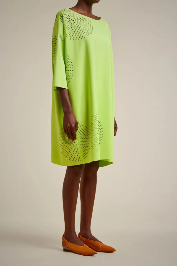 Fashion Liviana conti Abito Notte | Cyber Lime | Nero