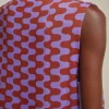 Sale Liviana conti Abito Jacquard Onde Ruggine/Uva