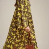 Shop Liviana conti Abito Over Fiore Timbro Lemon