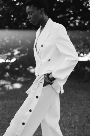 blazer_doppiopetto_0.webp New Liviana conti Blazer Doppiopetto Bianco | Nero