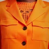 Outlet Liviana conti Blazer Monopetto Mandarino | Nero