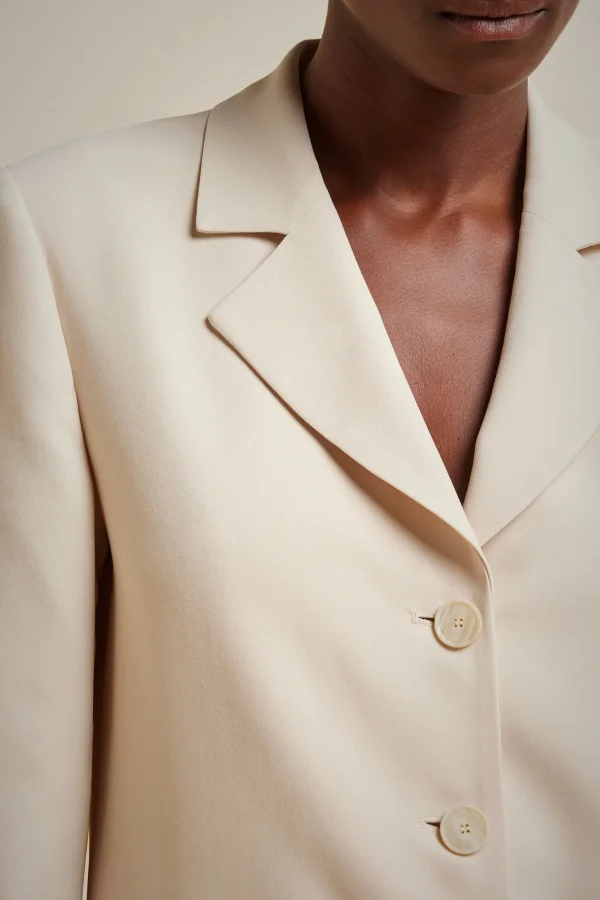 blazer_monopetto_4.webp Store Liviana conti Blazer Monopetto Mango | Latte D'Avena | Nero