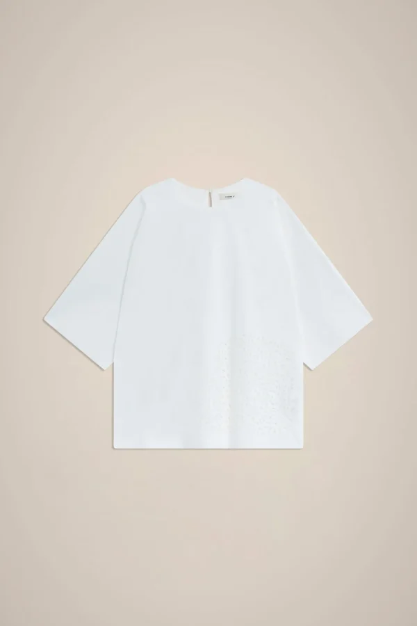 Best Liviana conti Blusa Bianco | Notte | Latte D'Avena | Nero