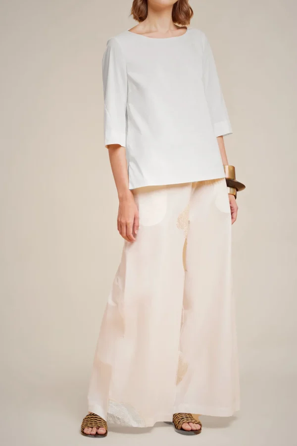 Hot Liviana conti Blusa Bianco | Corno | Notte | Bosco