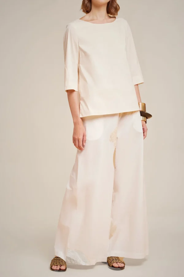 Hot Liviana conti Blusa Bianco | Corno | Notte | Bosco