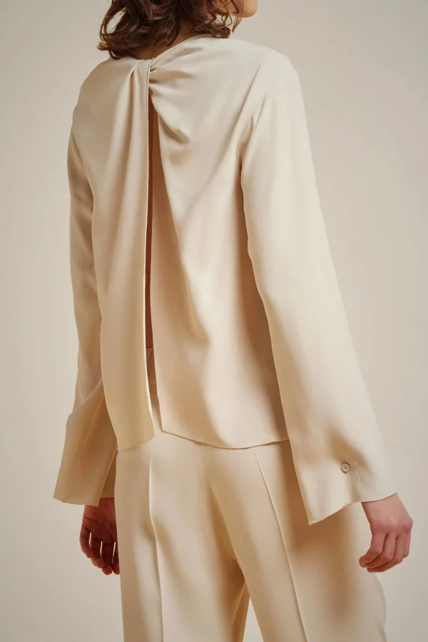 Best Sale Liviana conti Blusa Notte | Latte D'Avena | Nero