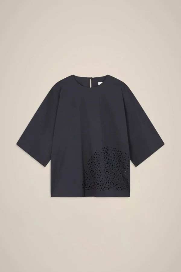 Best Liviana conti Blusa Bianco | Notte | Latte D'Avena | Nero