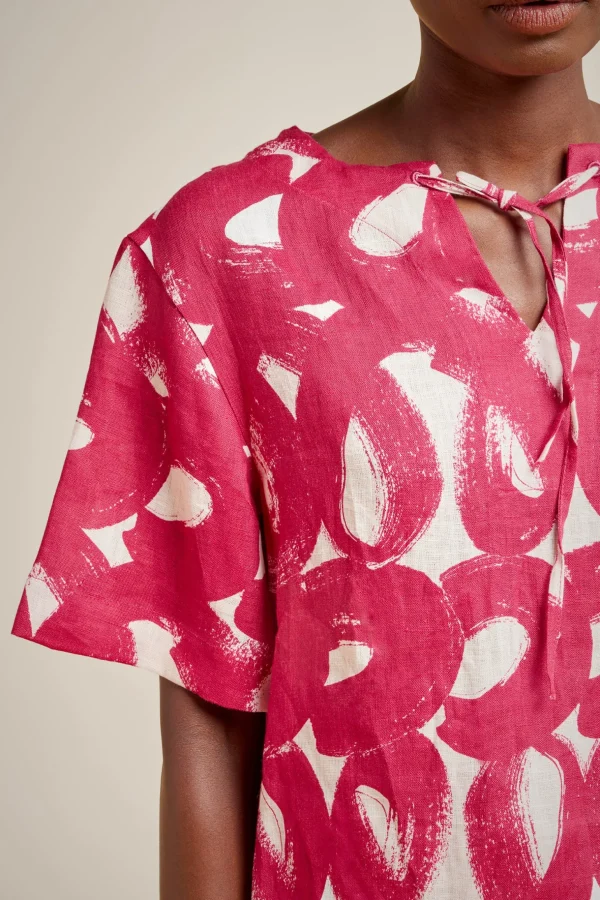 Flash Sale Liviana conti Blusa Con Coulisse Lettering Geranio