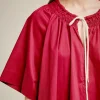 blusa_con_fiocco_2.webp Fashion Liviana conti Blusa Con Fiocco Bianco | Corno | Geranio | Notte
