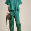 blusa_con_fiocco_4.webp Fashion Liviana conti Blusa Con Fiocco Bianco | Corno | Geranio | Notte