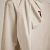 Clearance Liviana conti Blusa Con Fiocco Albicocca | Notte | Latte D'Avena