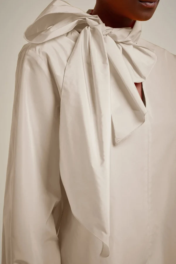 Clearance Liviana conti Blusa Con Fiocco Albicocca | Notte | Latte D'Avena