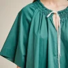 blusa_con_fiocco_6.webp Fashion Liviana conti Blusa Con Fiocco Bianco | Corno | Geranio | Notte