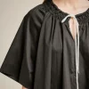 blusa_con_fiocco_7.webp Fashion Liviana conti Blusa Con Fiocco Bianco | Corno | Geranio | Notte