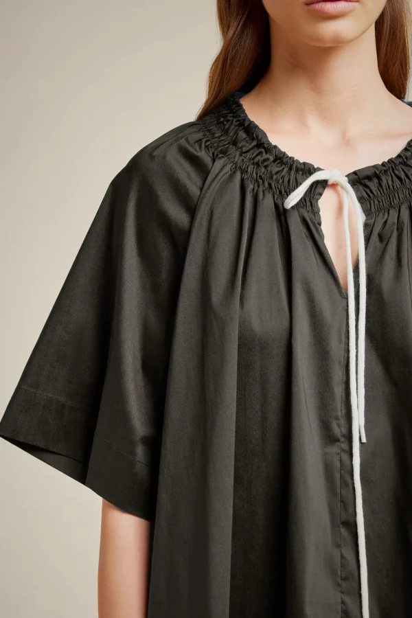 blusa_con_fiocco_7.webp Fashion Liviana conti Blusa Con Fiocco Bianco | Corno | Geranio | Notte