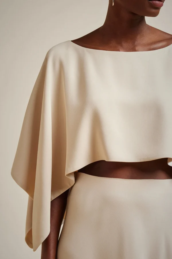 Clearance Liviana conti Blusa Mantella Latte D'Avena