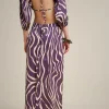 Store Liviana conti Blusa Schiena Nuda Venatura Bacca