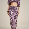 Store Liviana conti Blusa Schiena Nuda Venatura Bacca