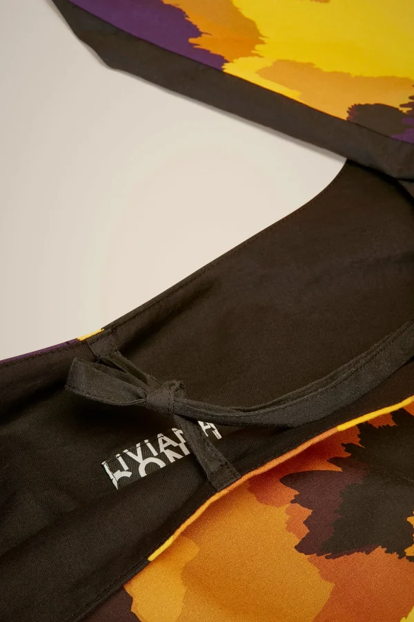 Flash Sale Liviana conti Borsa Tela Stampata Viola Tricolor | Pois Bosco/Aloe