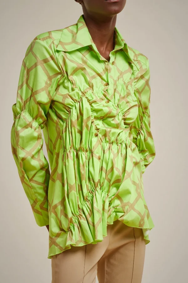 Cheap Liviana conti Camicia Rete Lime/Argilla