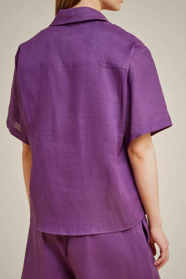 Outlet Liviana conti Camicia Bianco | Bacca | Nero