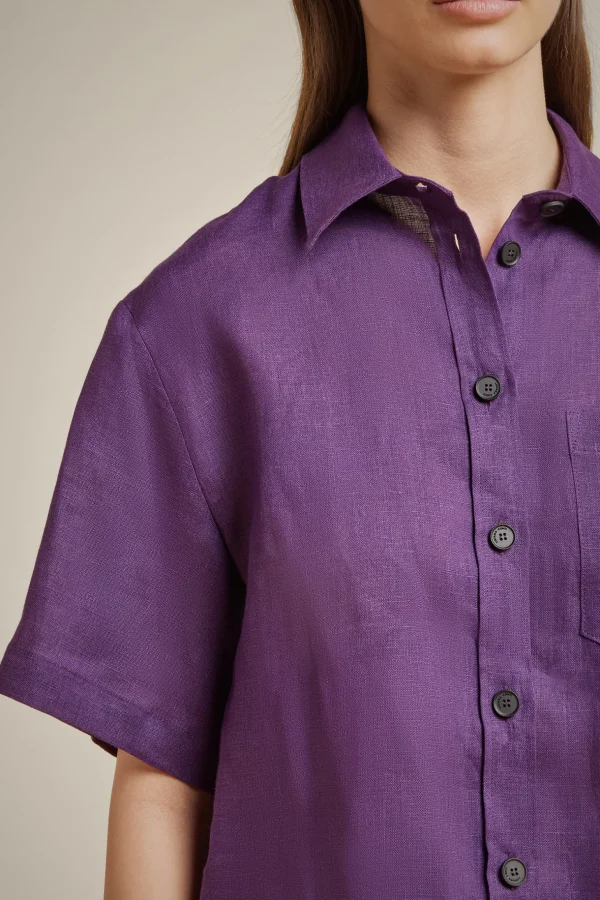 Outlet Liviana conti Camicia Bianco | Bacca | Nero