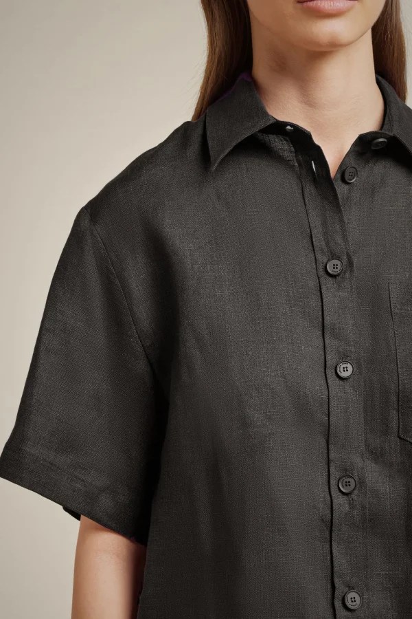 Outlet Liviana conti Camicia Bianco | Bacca | Nero