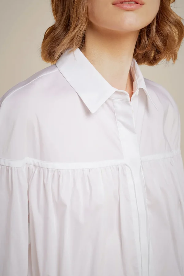 camicia_con_coulisse_2.webp Cheap Liviana conti Camicia Con Coulisse Bianco | Ossido | Bosco | Nero