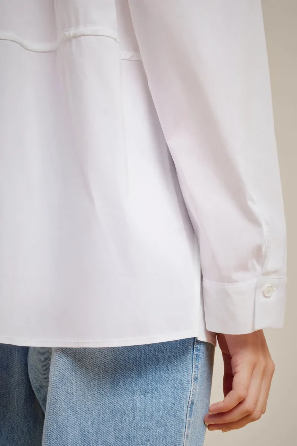 camicia_con_coulisse_3.webp Cheap Liviana conti Camicia Con Coulisse Bianco | Ossido | Bosco | Nero