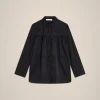 camicia_con_coulisse_6.webp Cheap Liviana conti Camicia Con Coulisse Bianco | Ossido | Bosco | Nero