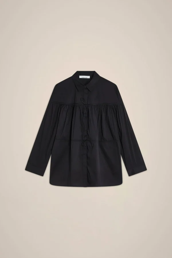 camicia_con_coulisse_6.webp Cheap Liviana conti Camicia Con Coulisse Bianco | Ossido | Bosco | Nero