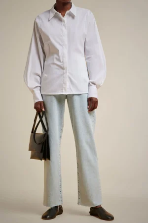camicia_con_elastico_0.webp Clearance Liviana conti Camicia Con Elastico Bianco