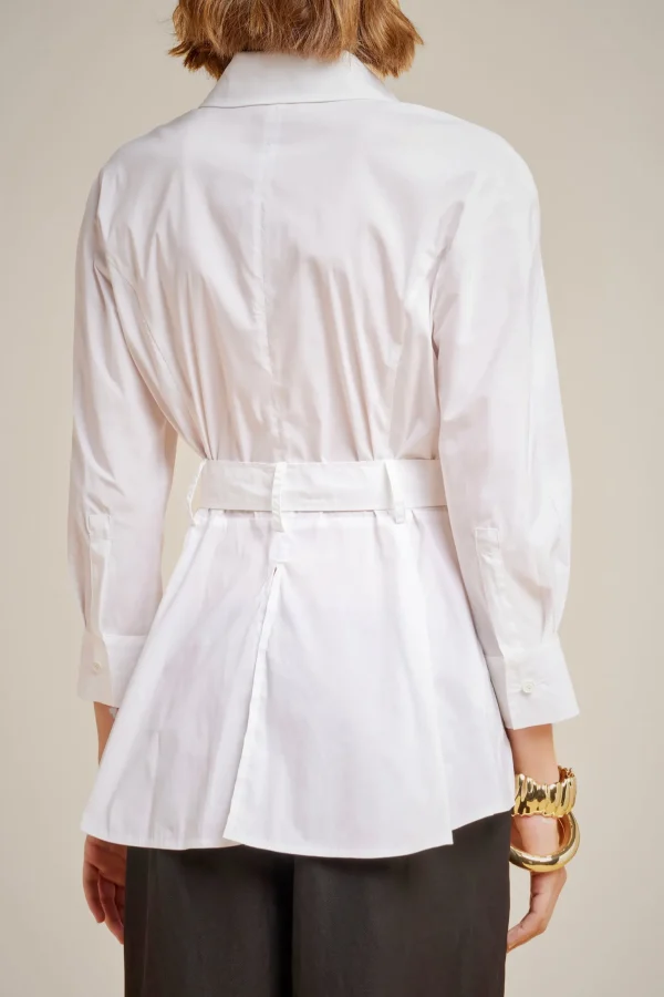 Outlet Liviana conti Camicia Con Fiocco Bianco | Notte
