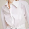 Outlet Liviana conti Camicia Con Fiocco Bianco | Notte