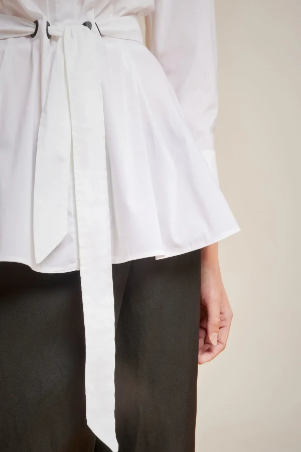 Outlet Liviana conti Camicia Con Fiocco Bianco | Notte