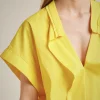 camicia_con_volant_4.webp Best Sale Liviana conti Camicia Con Volant Bianco | Corno | Crazy Lemon | Geranio