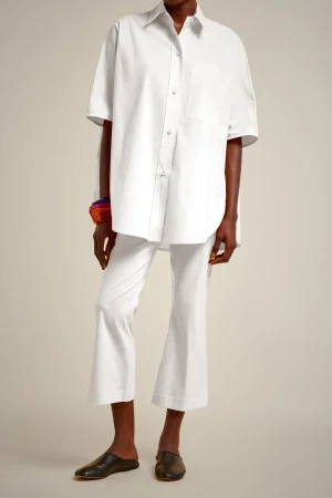 Best Sale Liviana conti Camicia Over Bianco | Albicocca | Granita Al Lampone | Marea