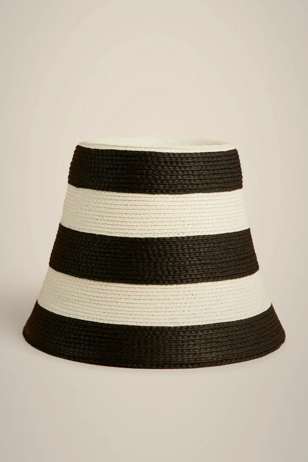 Hot Liviana conti Cappello Cloche Nero/Latte D'Avena