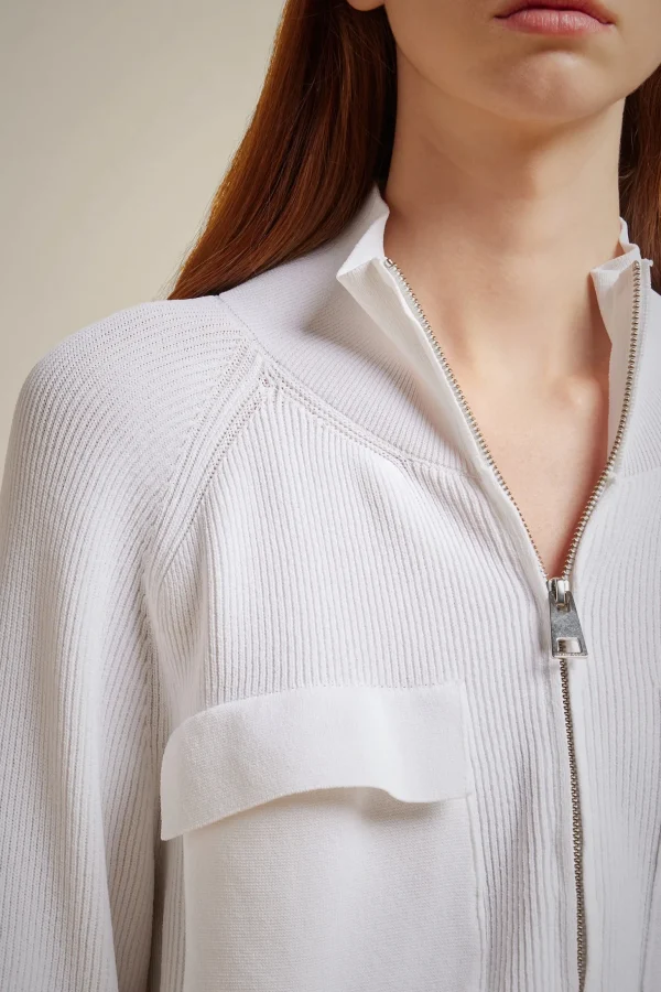 Shop Liviana conti Cardigan Tasche Bianco | Notte