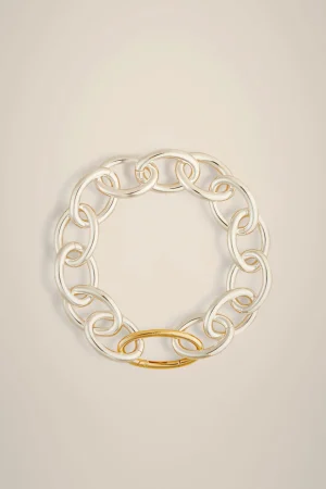 Best Liviana conti Collana Catena Ovale Argento/Oro