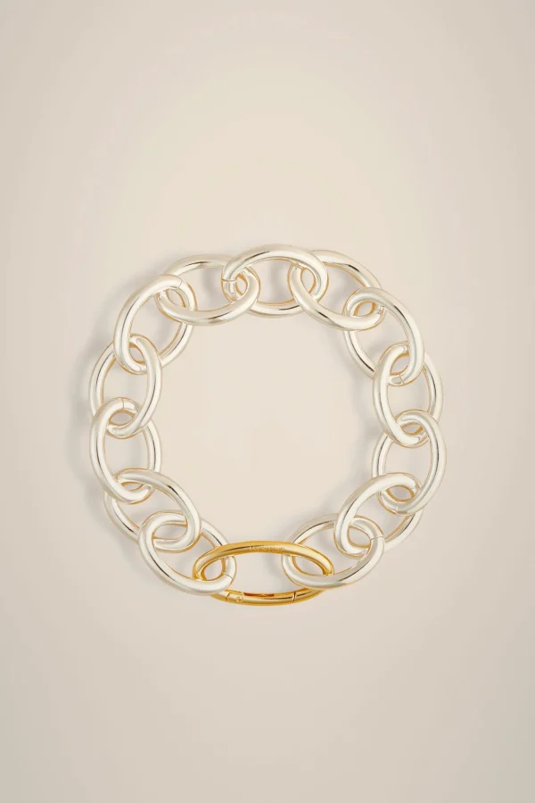 Best Liviana conti Collana Catena Ovale Argento/Oro