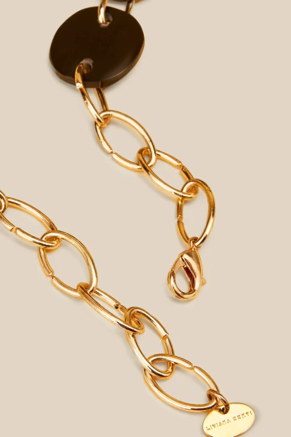 Best Sale Liviana conti Collana Comp.Ovali Natural Horn