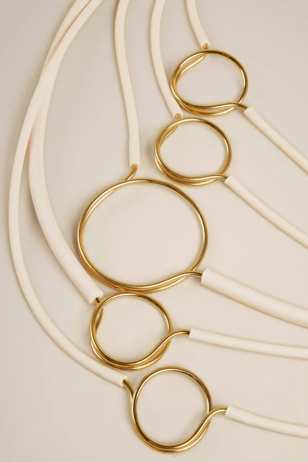 New Liviana conti Collana Multifili Latta D'Avena/Oro | Nero/Oro