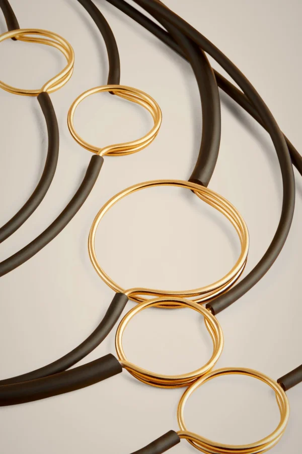 New Liviana conti Collana Multifili Latta D'Avena/Oro | Nero/Oro