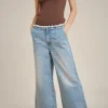 Hot Liviana conti Cropped Jeans Denim Light Blue