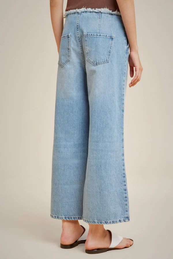 Hot Liviana conti Cropped Jeans Denim Light Blue