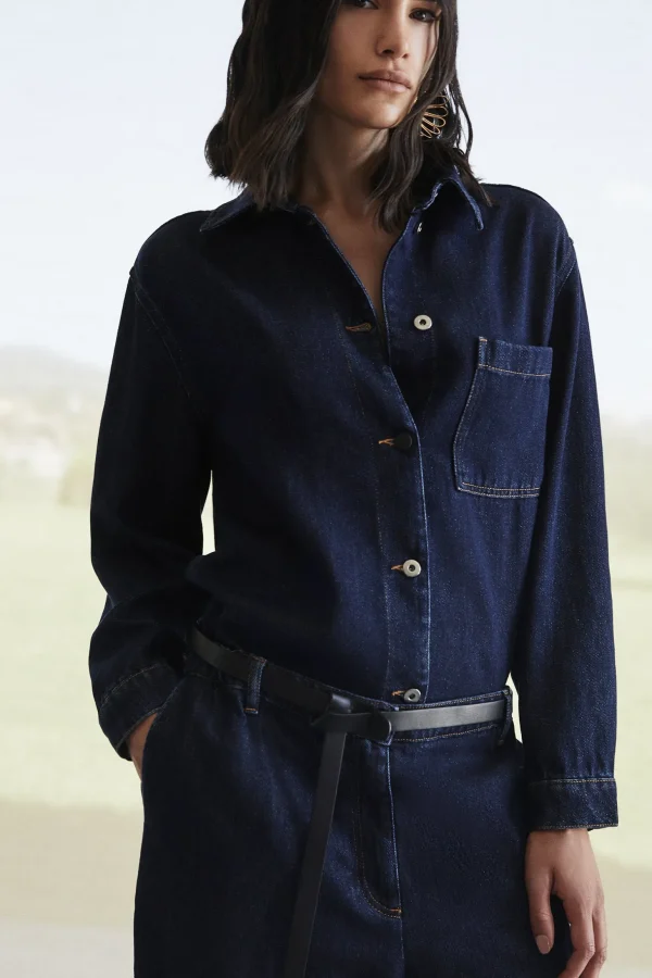 Discount Liviana conti Denim Jacket Denim Blu Scuro
